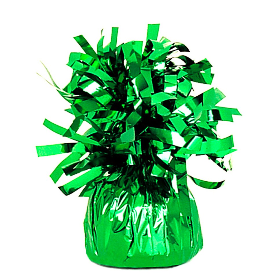 Unique Party Foil Tassels Balloon Weights - Green - One Size