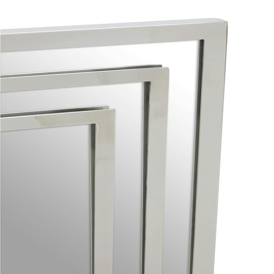 image 1 of Interiors by Premier Silver Frame Wall Mirror Silver