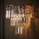 image 2 of ValueLights Pair Kelsks Clear Acrylic Droplet Wall Light & Bulb | Silver