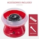 image 4 of HOMCOM Candy Floss Machine Electric Cotton Candy Maker Gadgetry 450W (Red)