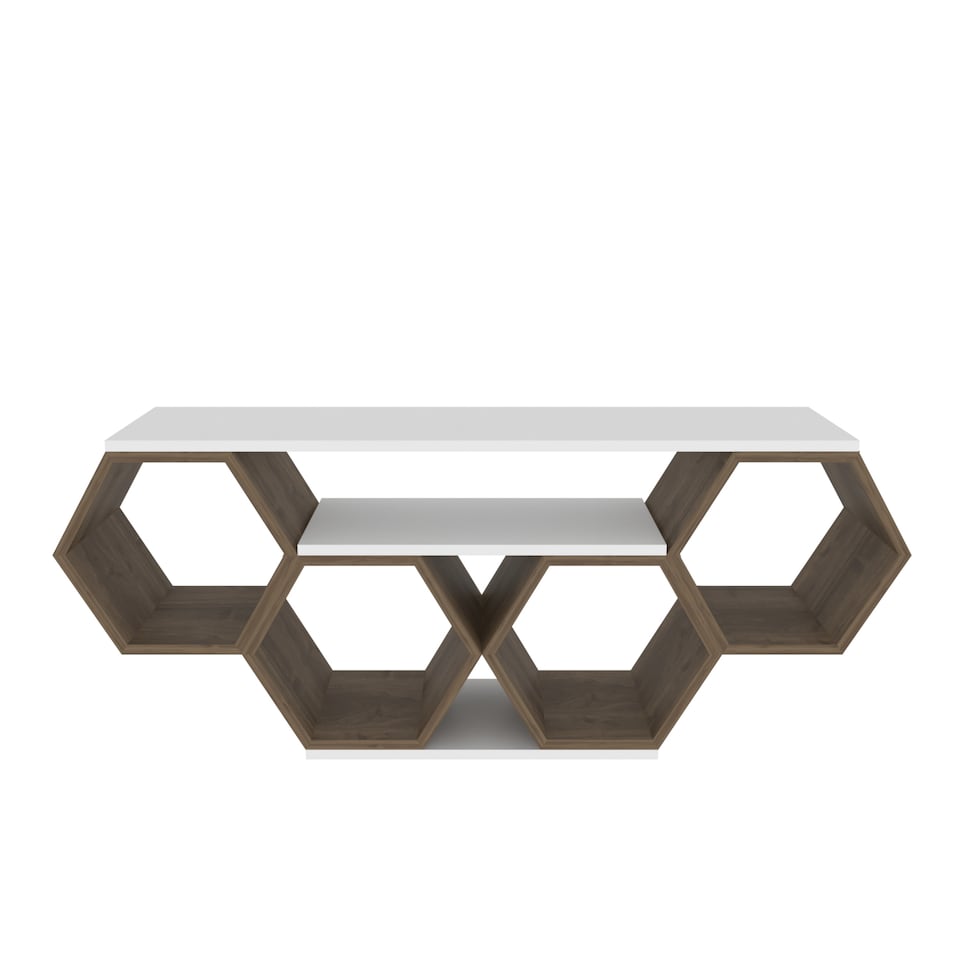 image 1 of Decorotika Honey TV Stand TV Unit for TVs up to 55 inch Honeycomb Design