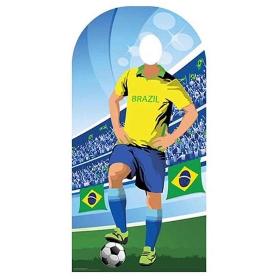 Brazil Football Stand-In Cardboard Cutout 190cm