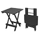 image 4 of Small Foldable Collapsible Garden Patio Camping Table | Black | 1