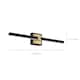 image 4 of EGLO Peguera LED Black and Brass Steel Bathroom Mirror Light