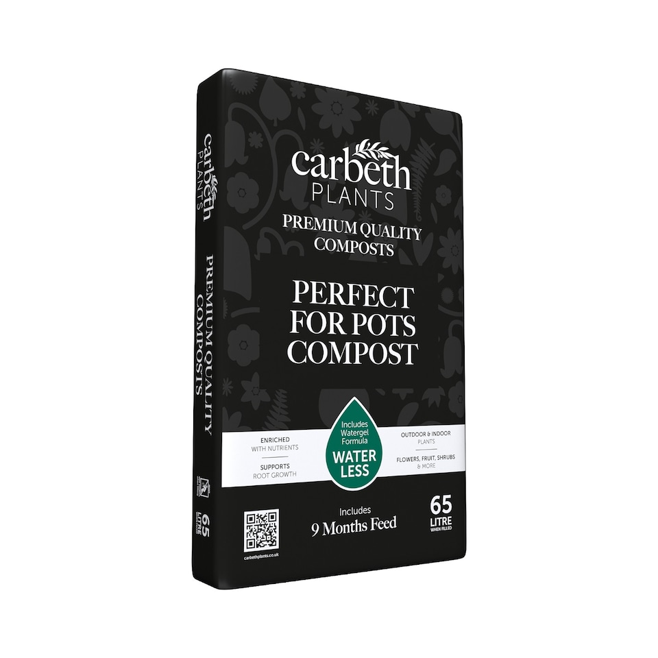 image 1 of Perfect for Pots Compost with 9 Month Feed - 65L - Water Less Formula - Ideal for Containers & Patio Planters