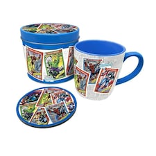 MARVEL RETRO (COLLECTORS CARDS) MUG TIN SET - Mug & Coaster In Tin N/A