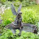 image 2 of Primrose Fairy on Clam Shell Solar Powered Water Feature Fountain 78cm