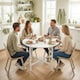 image 6 of HOMCOM Folding Dining with Steel Frame for Small Spaces, White