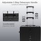 image 4 of Alivio 3-Piece Lightweight Expandable Hard Shell ABS Suitcase with Spinner Wheels