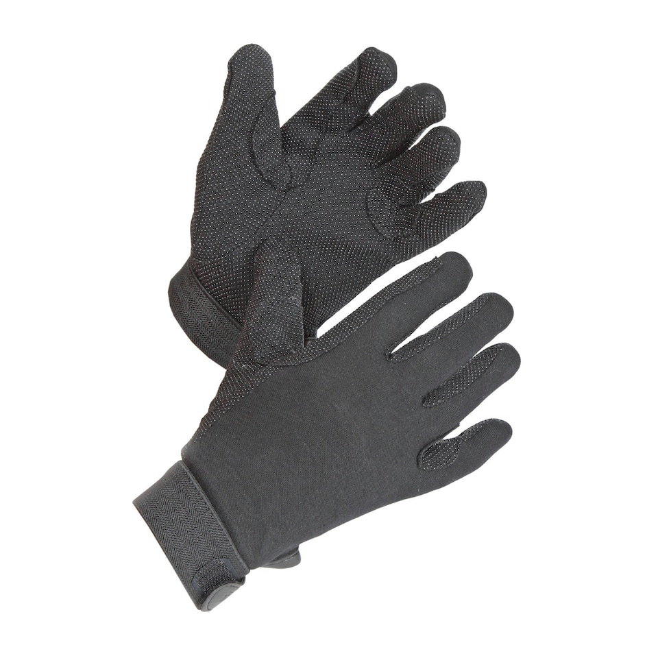 image 1 of Shires Unisex Adult Newbury Gloves - Black - S | Black | S