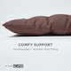 image 4 of Homescapes Garden Bench Cushion Luxury 2 Seater 100% Cotton Indoor Outdoor Seat Pad | Brown | 2 Seater | 1