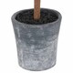 image 3 of Christmas Fir Tree in Stone Pot Artificial Plant - Plastic - L45 x W45 x H120 cm - Green