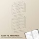 image 6 of HOMCOM 640 CD Storage Unit 360 DVD Storage Tower w/ 18 Compartments White 
