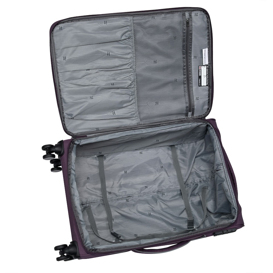 image 1 of IT Luggage Teleported Plum Perfect Expandable 3pc Suitcase Set with TSA Lock Purple