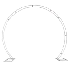 Dual Circle Arch Stand Party Background Decoration, Garden Arbors - 260x220cm