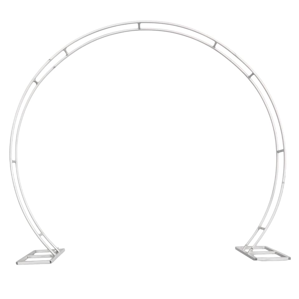 image 1 of Dual Circle Arch Stand Party Background Decoration, Garden Arbors - 260x220cm