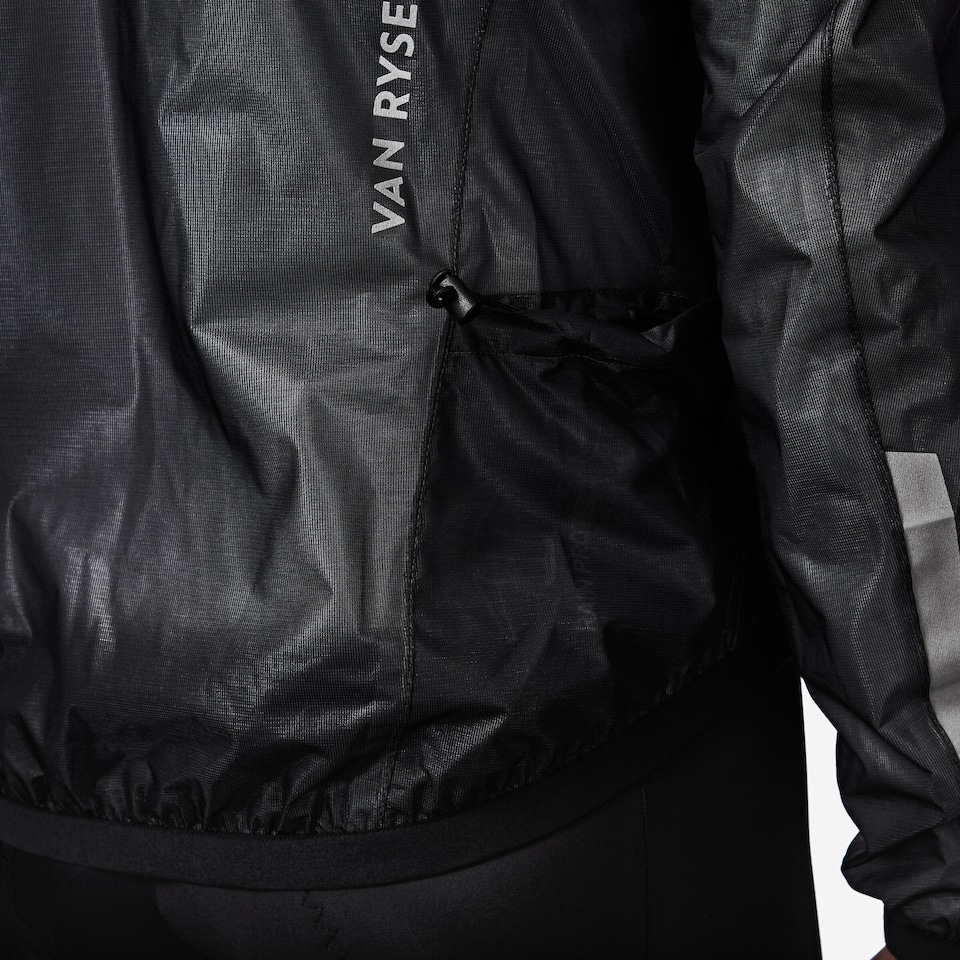 image 1 of Decathlon Men's Road Cycling Long-Sleeved Rainproof Jacket RCR Ultralight-Black
