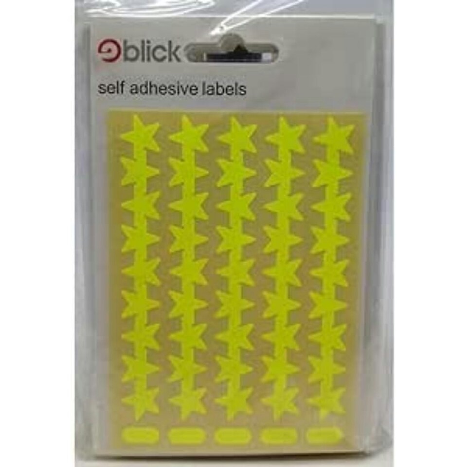 BLICK FLUORESCENT STARS YELLOW - Blick - RS301752