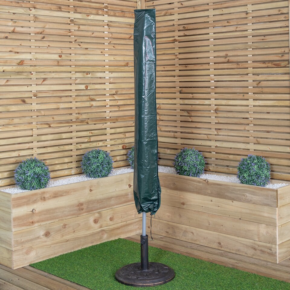 image 1 of Kingfisher Waterproof Garden Parasol Cover 18cm x 28cm x 150cm