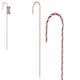 image 2 of Red and White Striped Christmas Cane