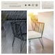 image 7 of Garden Chair Sundo - thick seat cushions, removable cushion covers | Grey | anthracite | 67 x 75,50 x 71 cm | 4