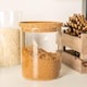 image 6 of Argon Tableware Glass Storage Jar - Cork Lid - 750ml - Modern Round Scandi Organisation Container Glass Jar