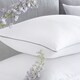 image 2 of Appletree 200TC Plain Dye Duvet Cover Set White with Silver Piping