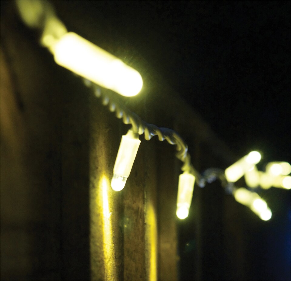 image 1 of Led String Lights White Rubber Warm White 35M