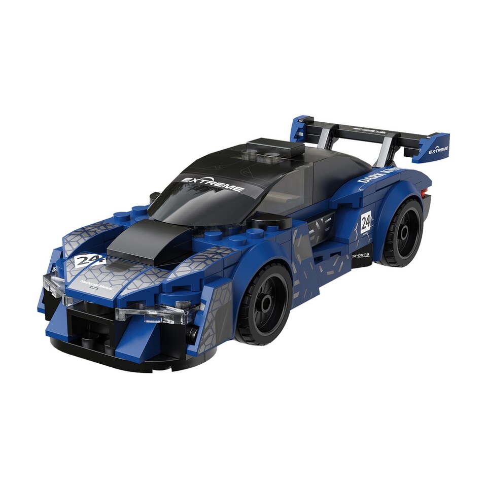 image 1 of CaDa Night Flash Black And Blue Sports Car 162 Pieces