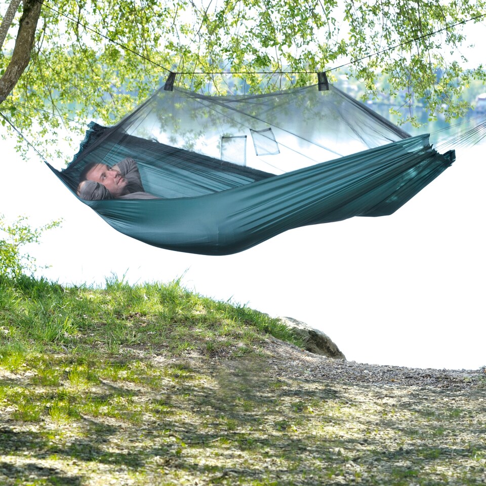 image 1 of Amazonas Ultralight Camping Hammock with Mosquito Net – Moskito Traveller