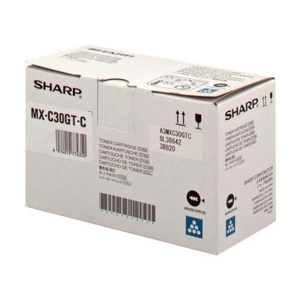 Sharp Cyan Toner Cartridge 6k pages - MXC30GTC N/A