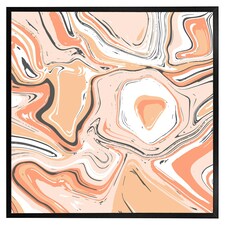 Pink marble (Picture Frame) Black | XS