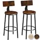 image 8 of 2 Bar stools Poole | Brown | industrial wood light, oak Sonoma | 46,50 x 46,50 x 104 cm | 2