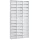 image 1 of HOMCOM CD DVD Media Storage Shelves Display Shelf Racks Wooden Frame White