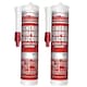 image 1 of UniBond Indoor General Purpose Silicone Sealant Cartridge White 273 g, 2 Pack