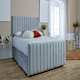 image 2 of Sophia Divan Ottoman with matching Footboard Plush Small Double Bed Frame - Silver