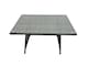 image 3 of Fimous Rattan Dining Table Sofa Armchair Set with Side Table Big Footstool Outdoor Garden Furniture Set Dark Grey Mixed