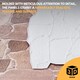 image 5 of NOVECRAFTO Brick & Stone Effect 3D Wall Panels (96cm x 48cm) DIY PVC Plastic Cladding Panels