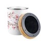 image 4 of Cherry Blossom Food Waste Caddy - Metal 2L Decorative Kitchen Compost Bin