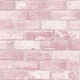 image 1 of Debona Brick Textured Wallpaper - Pink - 32.1ft x 21in Pink