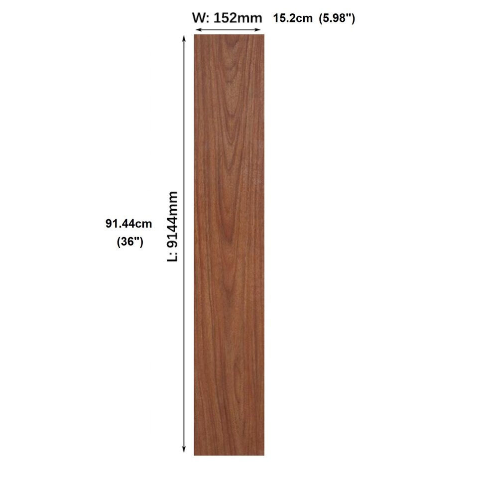 image 1 of Gr8 Home 5m Square Floor Planks Tiles Self Adhesive Wooden Effect PVC Flooring Dark Brown