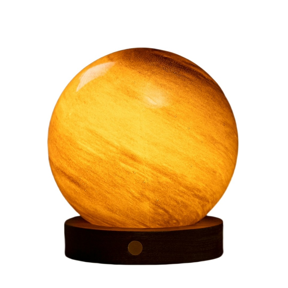 image 1 of Gingko Large AstraGlass Desk Lamp Multi | Sand Storm
