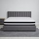 image 4 of 8 Inch Deep Black and White 3D Airflow Micro Quilted Foam Free Mattress | Black | Double