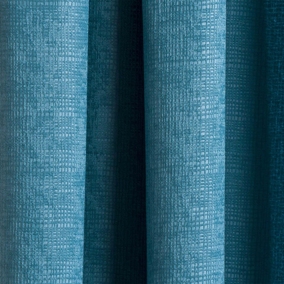 image 1 of Matrix Teal Curtains 90 x 90 inch (229 x 229 cm) Room Darkening Pencil Pleat Thermal Noise Reducing Curtains for Bedroom and Living Room