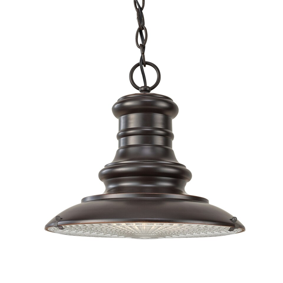 image 1 of Redding Station 1 Light Medium Outdoor Ceiling Chain Lantern Restoration Bronze, E27