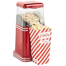 VonShef Popcorn Machine Retro with Hot Air Circulation 1200W