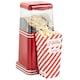 image 1 of VonShef Popcorn Machine Retro with Hot Air Circulation 1200W