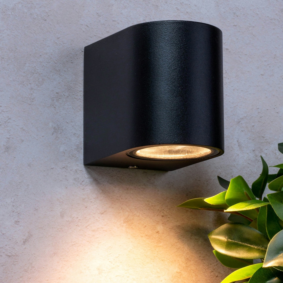 image 1 of BHS Smithe Outdoor Wall Light, Black
