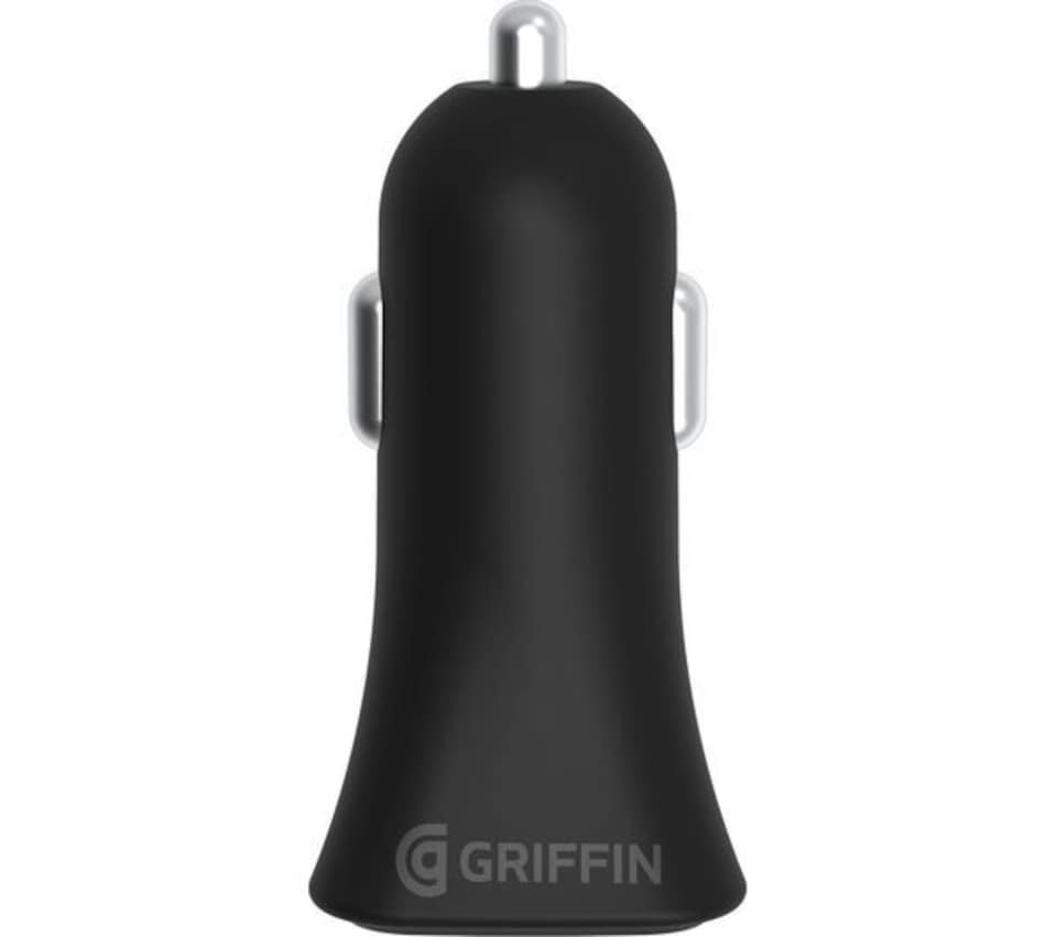 image 1 of Griffin 30W Power Jolt Dual USB A & USB C PD Car Charger Black - GP-151-BLK