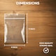 image 5 of 200 Clear Zip Seal Bags 8x11 Inch Large Resealable Pouches | Clear
